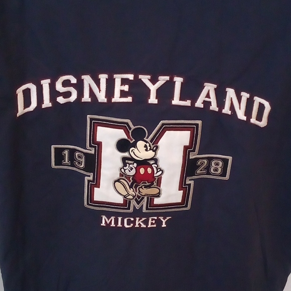 Disneyland Resorts Embroidered, Mickey Mouse Jacket w/Hoodie & Sweatshirt Lining - Picture 3 of 16